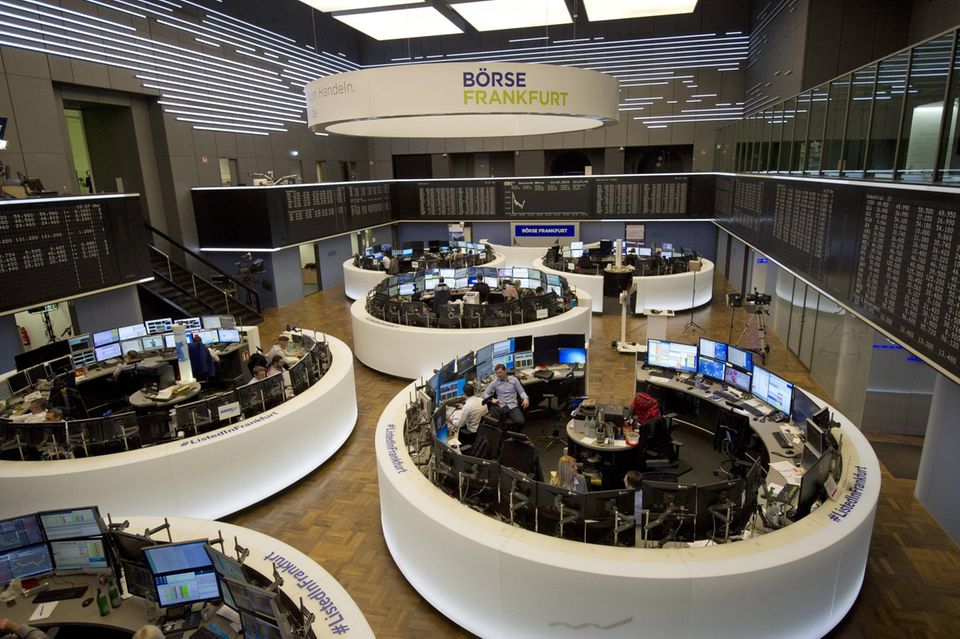 Blick in den Handelssaal der Deutschen Börse in Frankfurt