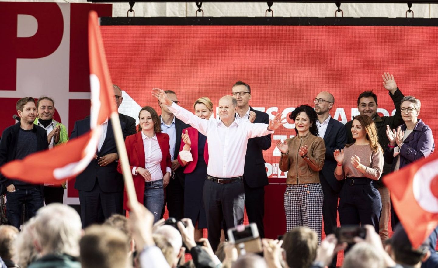Die SPD um Spitzenkandidat und Bundesfinanzminister Olaf Scholz erlebt seit Wochen eine überraschende Renaissance