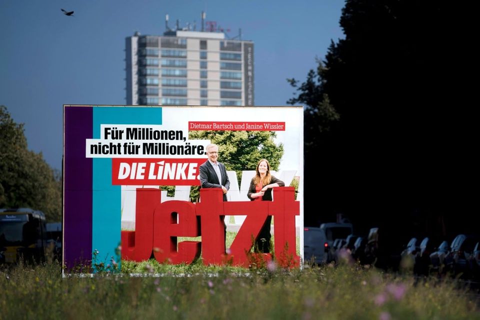 Wahlplakat der Linkspartei zur Bundestagswahl