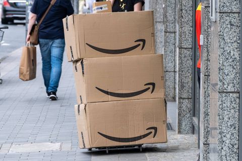 Amazon-Pakete in Düsseldorf.