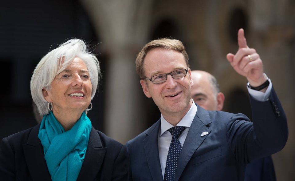 Jens Weidmann und Christine Lagarde, hier beim G7-Treffen der Finanzminister und Notenbankchefs: Im Kampf um das Amt an der EZB-Spitze musste sich Weidmann Lagarde geschlagen geben – seine Kritik an Draghis Kurs hatte ihn vor allem in Südeuropa Zustimmung gekostet.