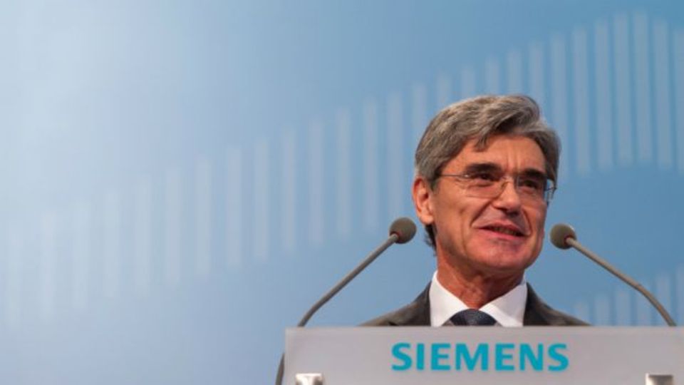 Figure Siemens-Chef Joe Kaeser kann zufrieden sein: Der Konzern erfüllt seine Prognosen