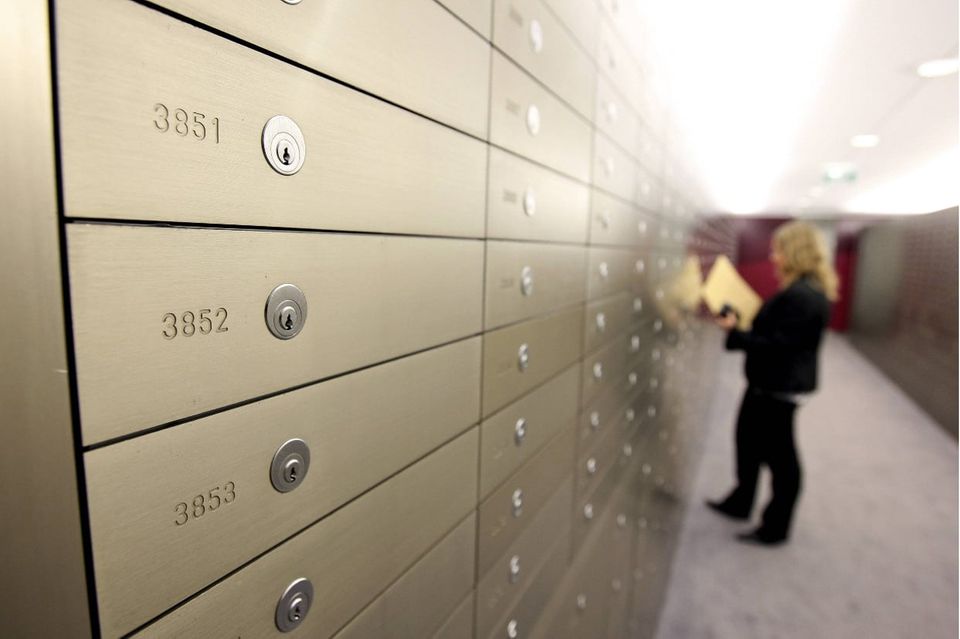 Bankschließfächer sind bei Kunden immer noch beliebt