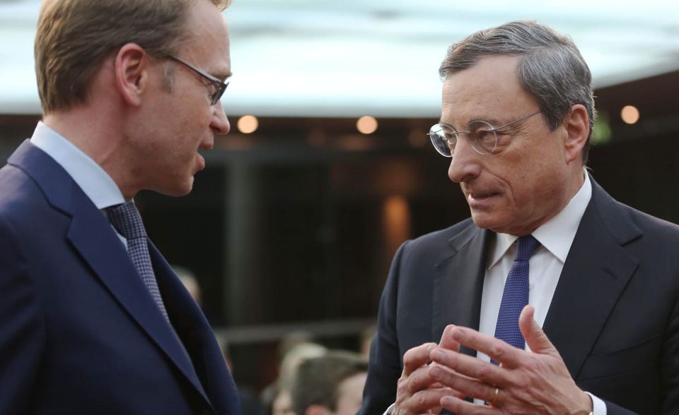 Als Bundesbankchef wurde Weidmann auch Teil des EZB-Rates. Dort machte er sich einen Namen als Gegner des damaligen EZB-Chefs Mario Draghi.