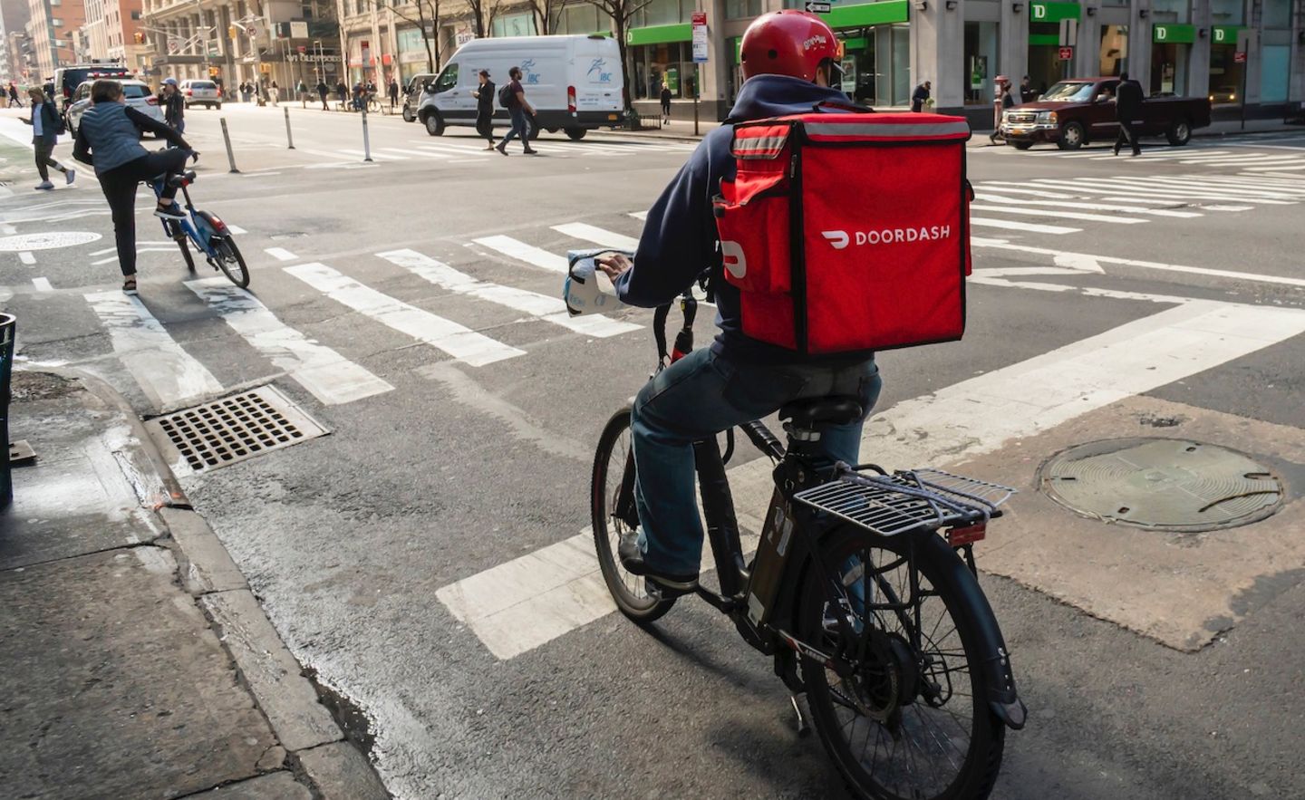Doordash-Fahrer in New York