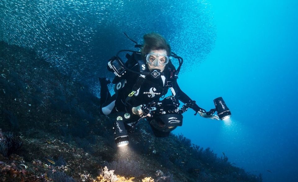 SYLVIA EARLE, FOUNDER OF MISSION BLUE, DURING AN EXPEDITION TO A HOPE SPOT AT CABO PULMO, LOS CABOS, MEXICO, IN 2017