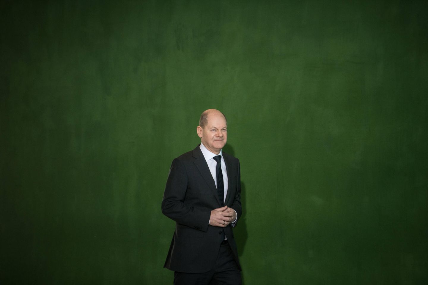 Bundeskanzler Olaf Scholz im Januar 2022 bei der Klausurtagung des Bundeskabinetts im Kanzleramt in Berlin