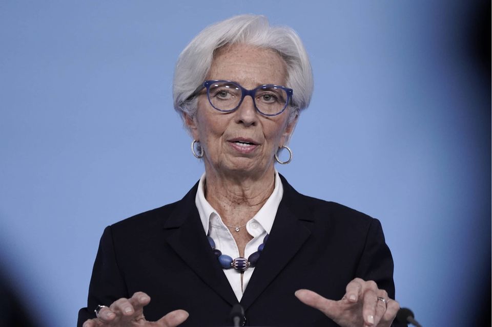 Christine Lagarde auf der EZB-Pressekonferenz am 3. Februar 2022
