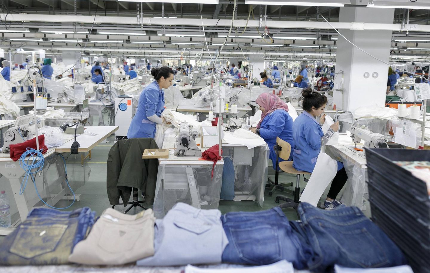 Textilfabrik in Tunesien: In Deutschland gibt es schon seit langem keine Textilproduktion in großem Stil mehr