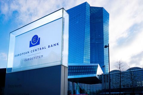 Gebäude der Europäischen Zentralbank in Frankfurt am Main