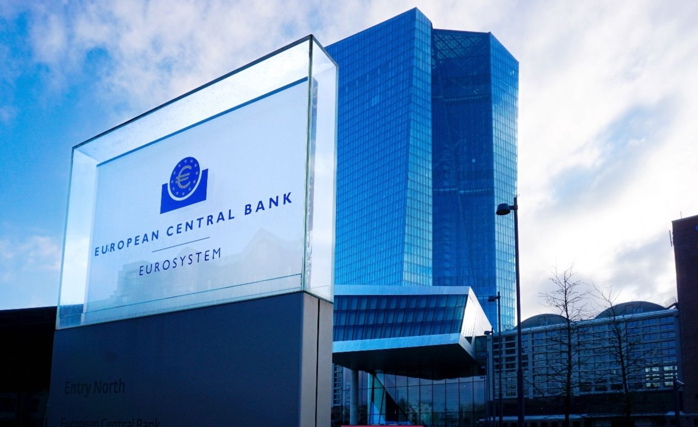 Gebäude der Europäischen Zentralbank in Frankfurt am Main