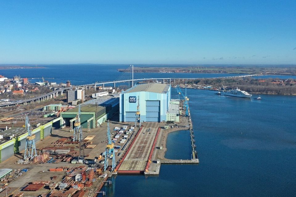 Gelände der MV Werften in Stralsund