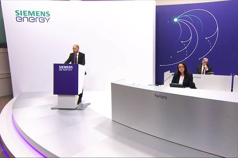 Die Hauptversammlung von Siemens Energy fand 2021 virtuell statt