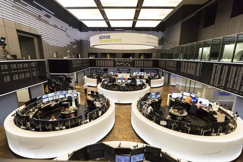 Handelssaal der Börse in Frankfurt
