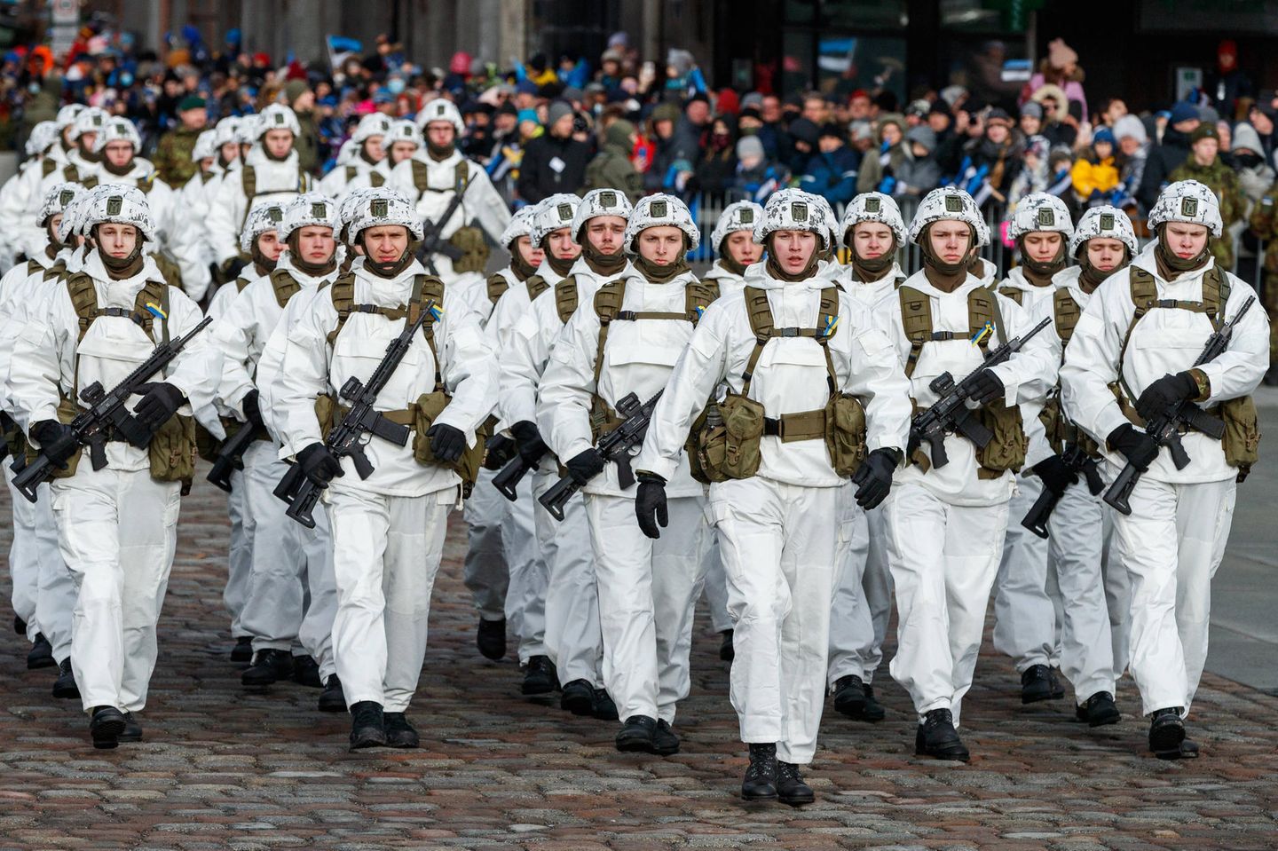 Militärparade am 24. Februar in Tallinn zum 100. Jahrestag der Unabhängigkeit