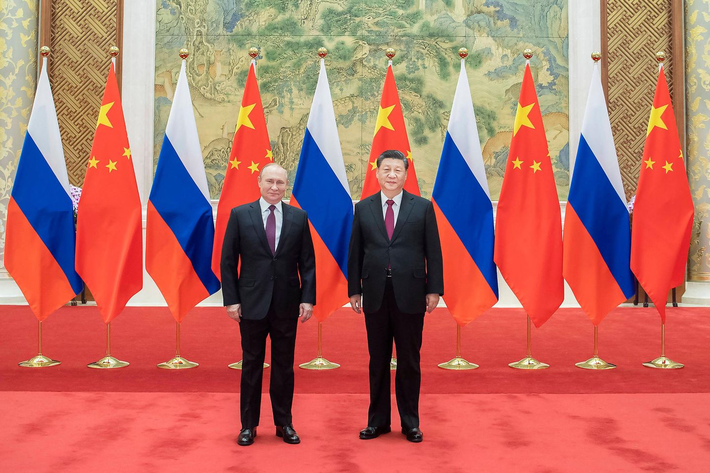 Russlands Präsident Putin besuchte China anlässlich der Olympischen Spiele