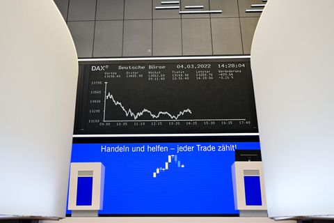 An der Frankfurter Börse sind die Kurse in die Tiefe gerauscht