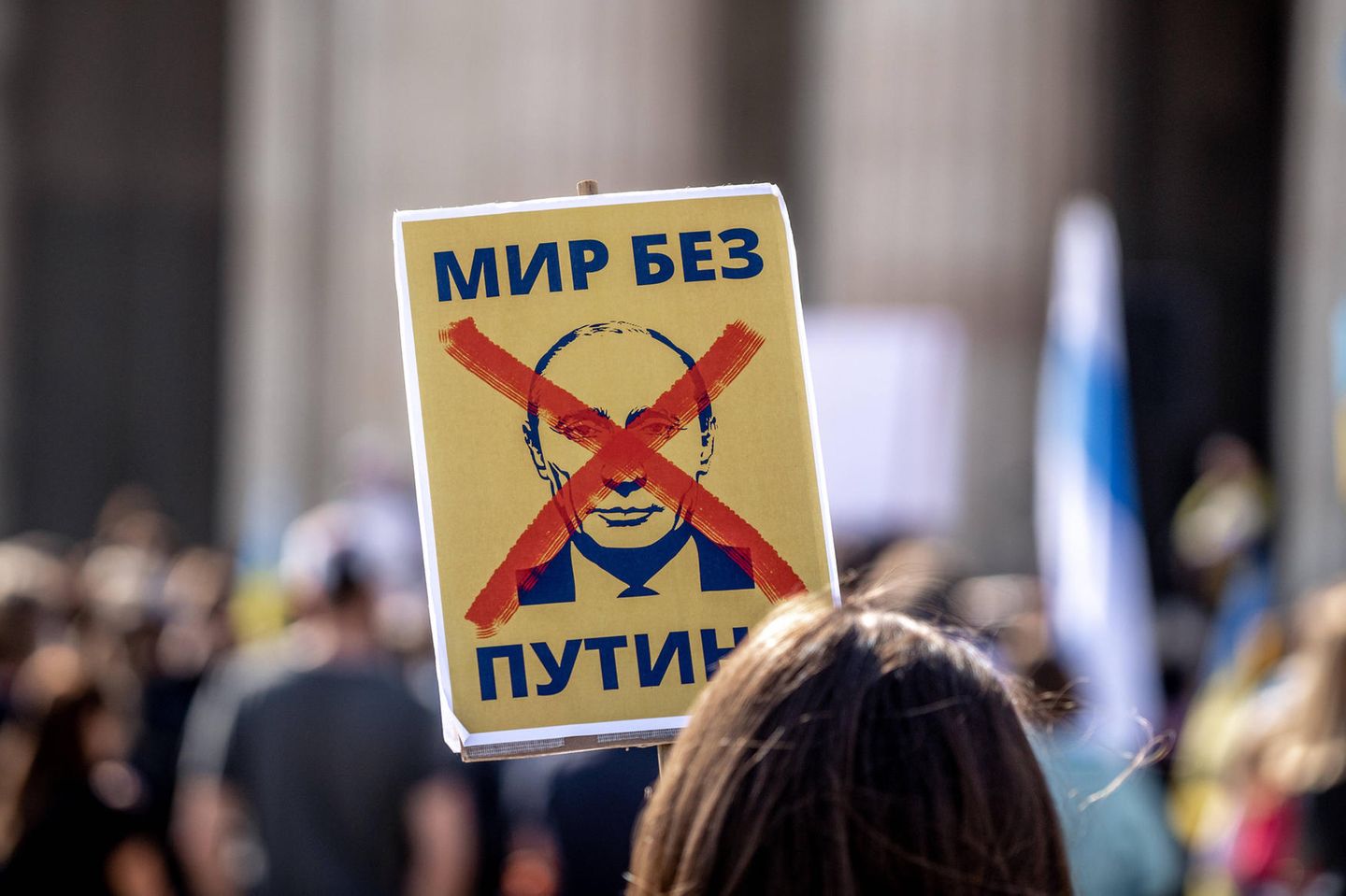 Protest gegen den Krieg in der Ukraine. Geld aus Russland ist auch in der Start-up-Szene verpönt