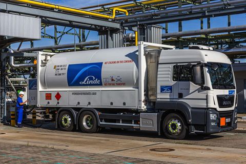 Lkw zum Transport von Wasserstoff