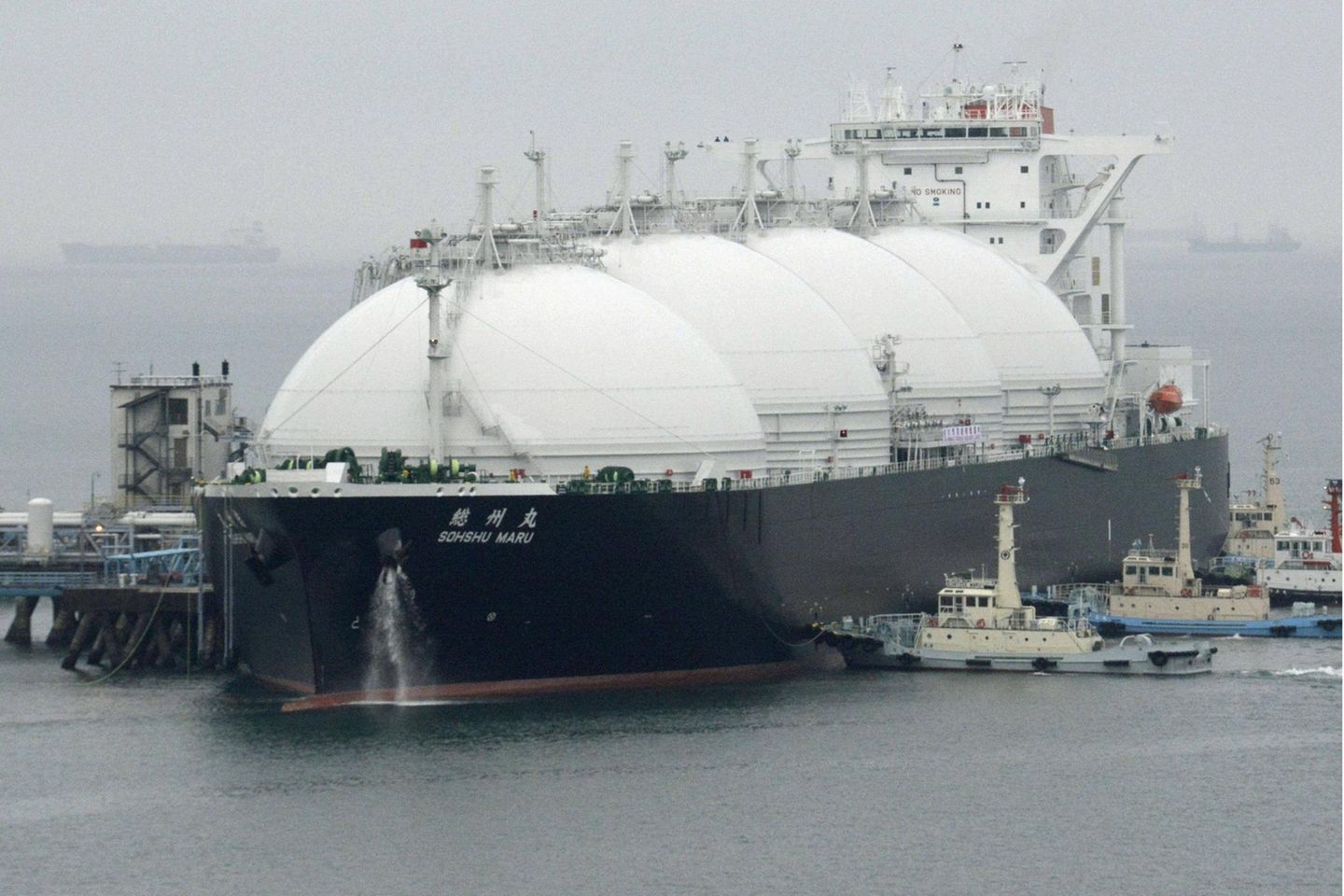 Der Statistikdienst Statista hat eine Liste der größten LNG-Terminals weltweit zusammengestellt. Sie basiert auf den umgeschlagenen Mengen im Jahr 2021. Auf Platz zehn kam die Anlage der Hafenstadt Futtsu in Japan mit 19,1 Mio. Tonnen. Futtsu liegt an der Bucht von Tokio gegenüber der Hauptstadt und von Yokohama.