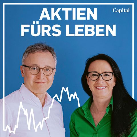 Podcastcover von "Aktien fürs Leben" mit Timo Pache und Petra Ahrens