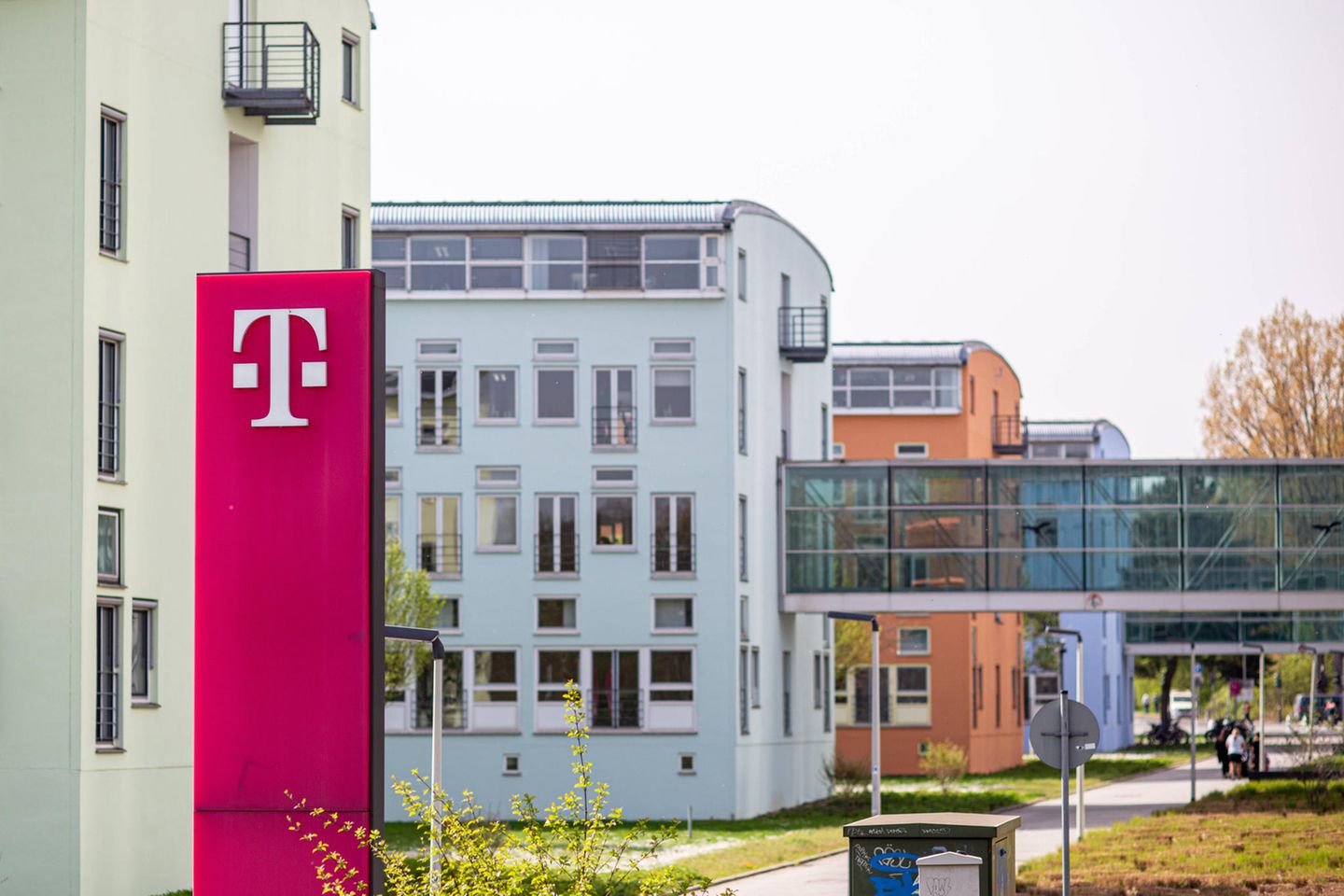Bürogebäudekomplex der Deutschen Telekom am Landgrabenweg im Bonner Ortsteil Ramersdorf