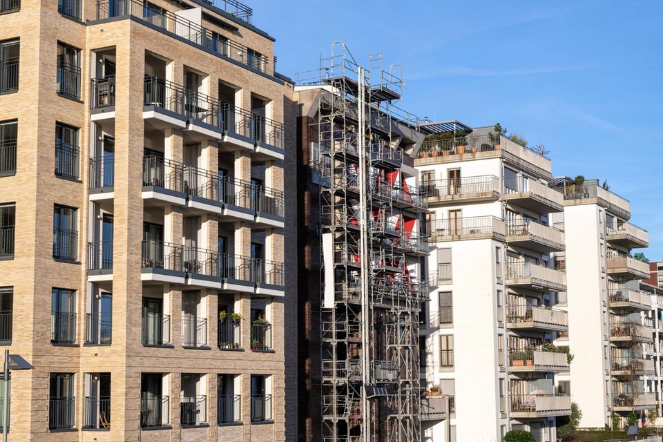 Moderne Apartmenthäuser in Frankfurt
