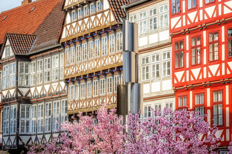 Burgstraße in Hannover an einem schönen Frühlingstag