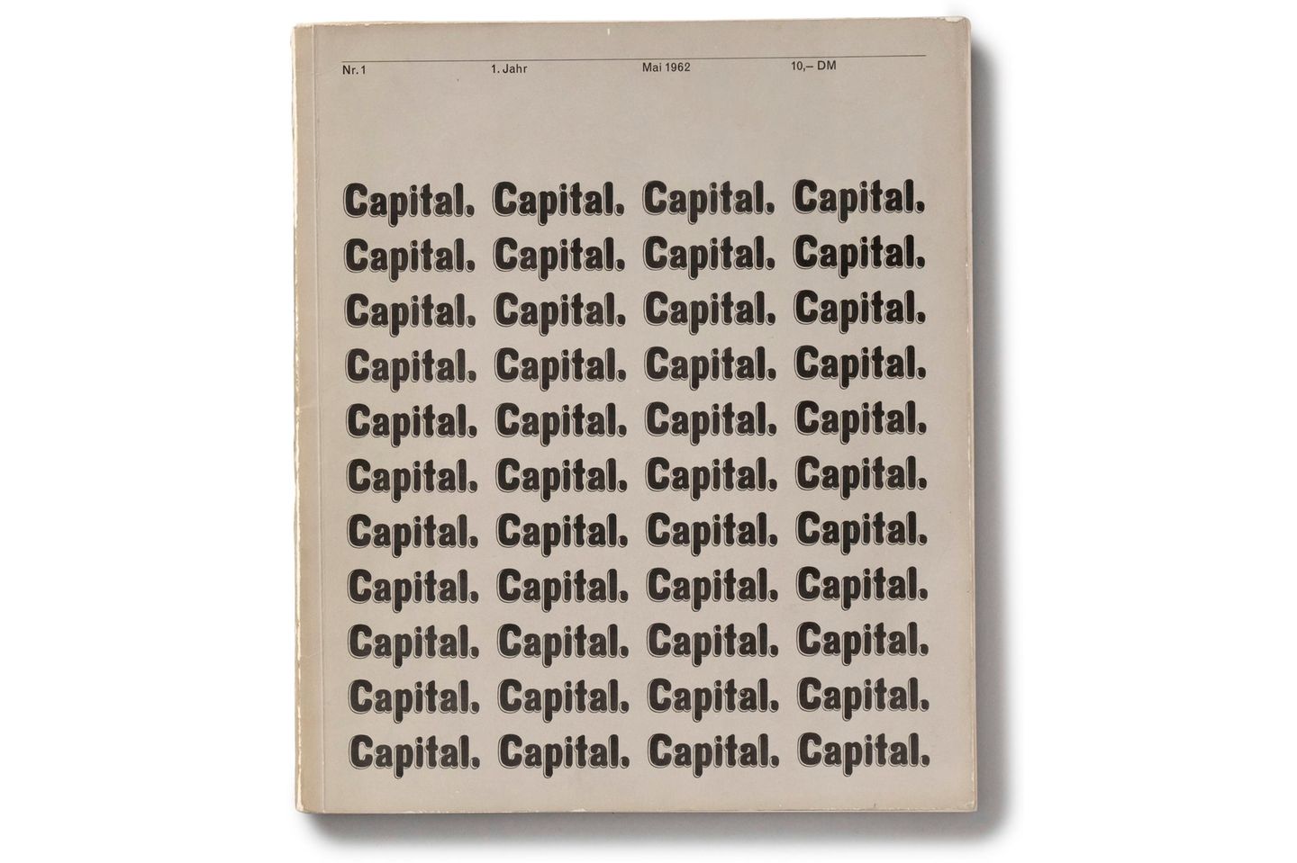 Das Cover der Erstausgabe von Capital aus dem Mai 1962