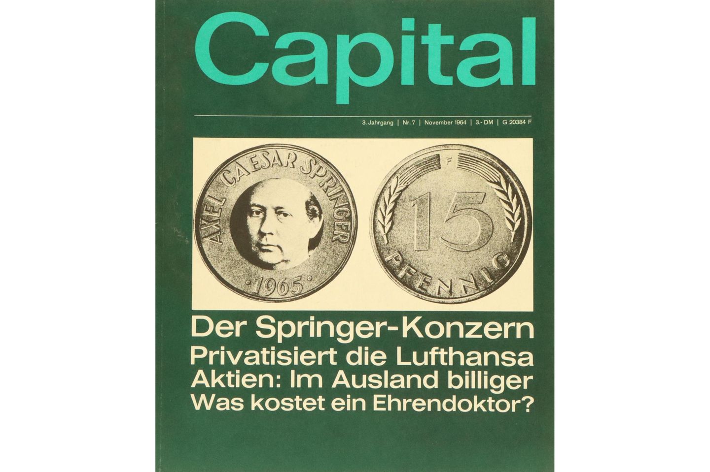 Das Cover der Capital-Ausgabe aus dem November 1964