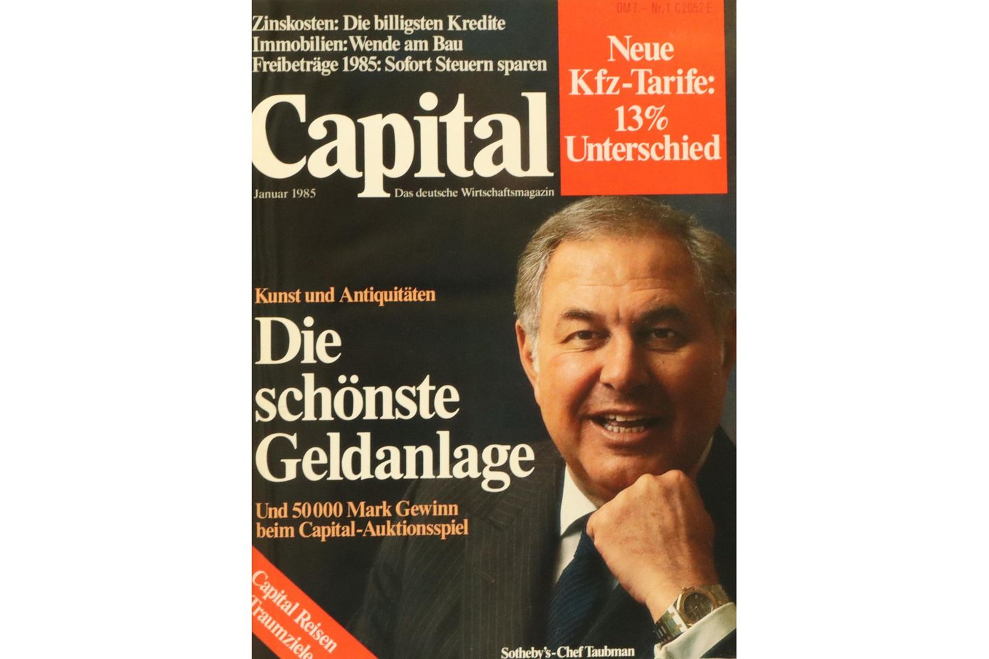 Das Cover zeigt Sotheby-Chef Adolph Alfred Taubman