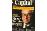 Das Cover zeigt den ehemaligen Vorstand der Deutschen Banken, Rolf Breuer.