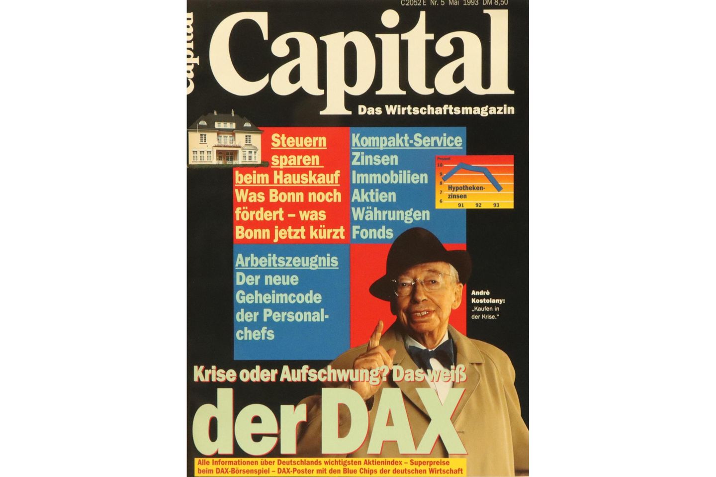 Das Cover zeigt den bekannten Börsianer und Capital-Kolumnisten André Kostolany