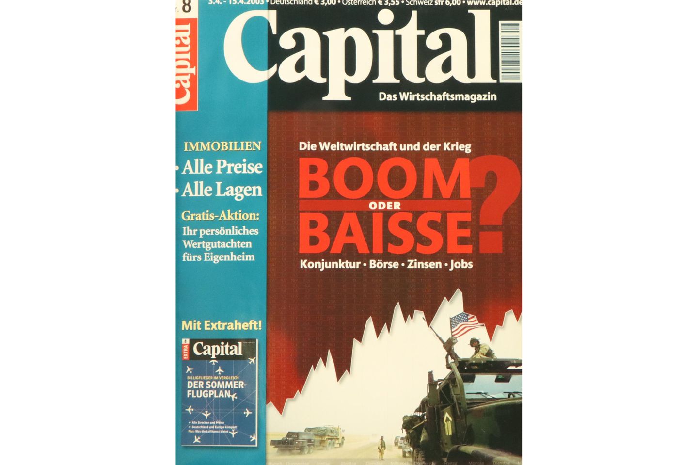 2003 folgte der Irakkrieg – und Capital nahm mit dem beliebten Immobilienkompass Kaufpreise und Wohnlagen unter die Lupe
