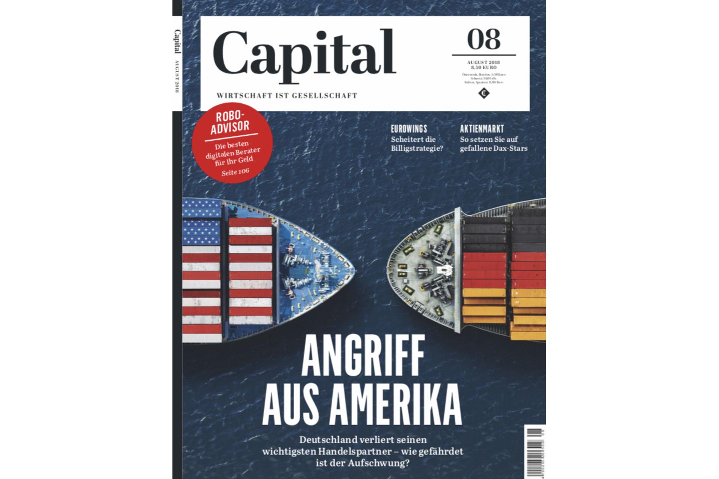 2018 regierte in den USA Präsident Donald Trump, in Deutschland sorgte man sich um den Verlust des wichtigsten Handelspartners