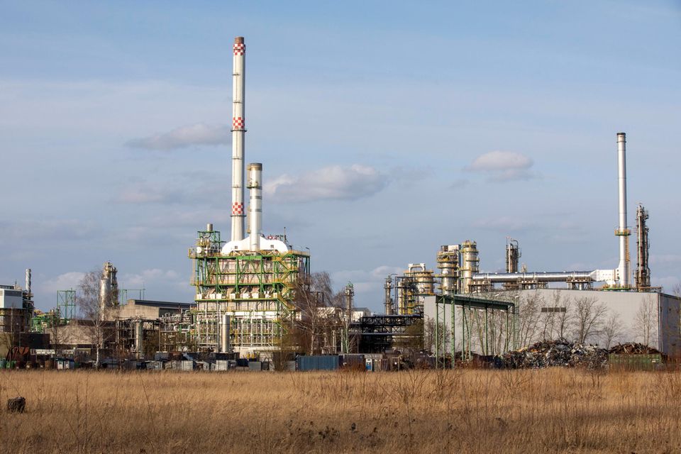 Die Öl-Raffinerie in Schwedt