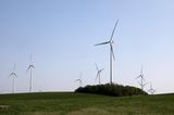Windräder eines Windparks in Thüringen