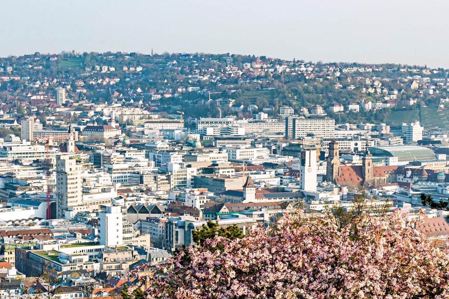 Blick auf die Stuttgarter City