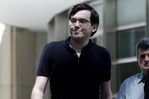 Martin Shkreli kurz nach seinem Schuldspruch Mitte 2017