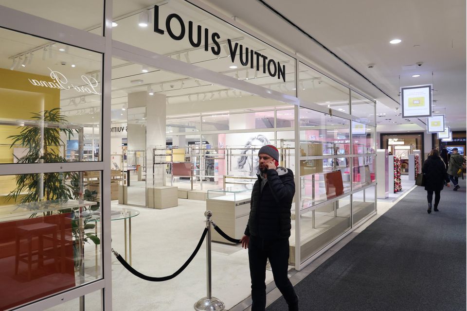 Geschlossener Louis Vuitton Laden in Moskau