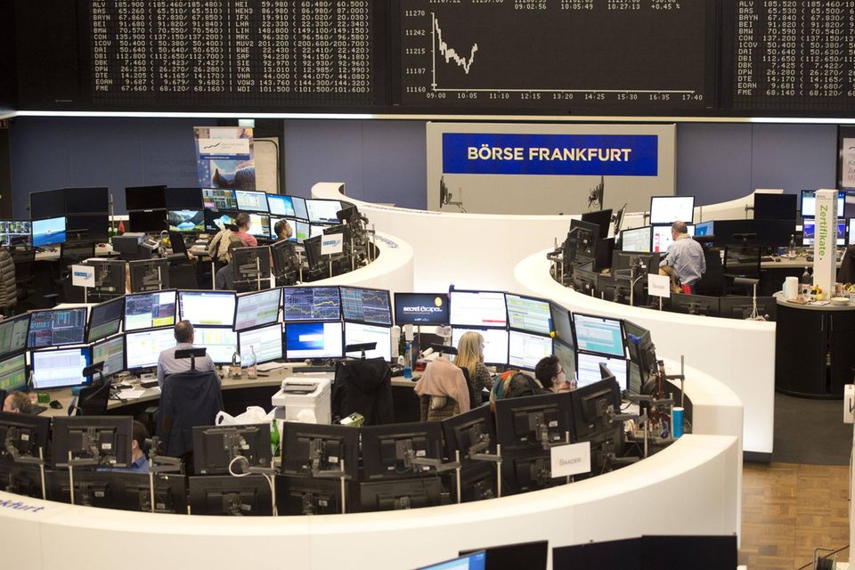 Blick in den Handelssaal der Deutschen Börse in Frankfurt
