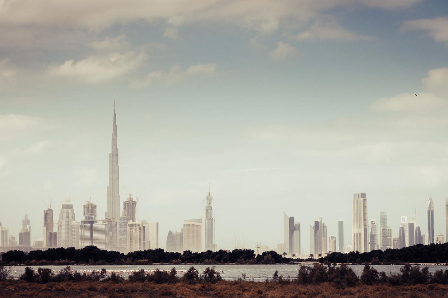 Die Skyline von Dubai