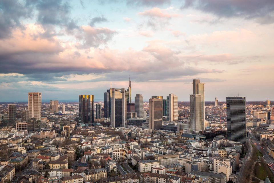Die Skyline von Frankfurt am Main
