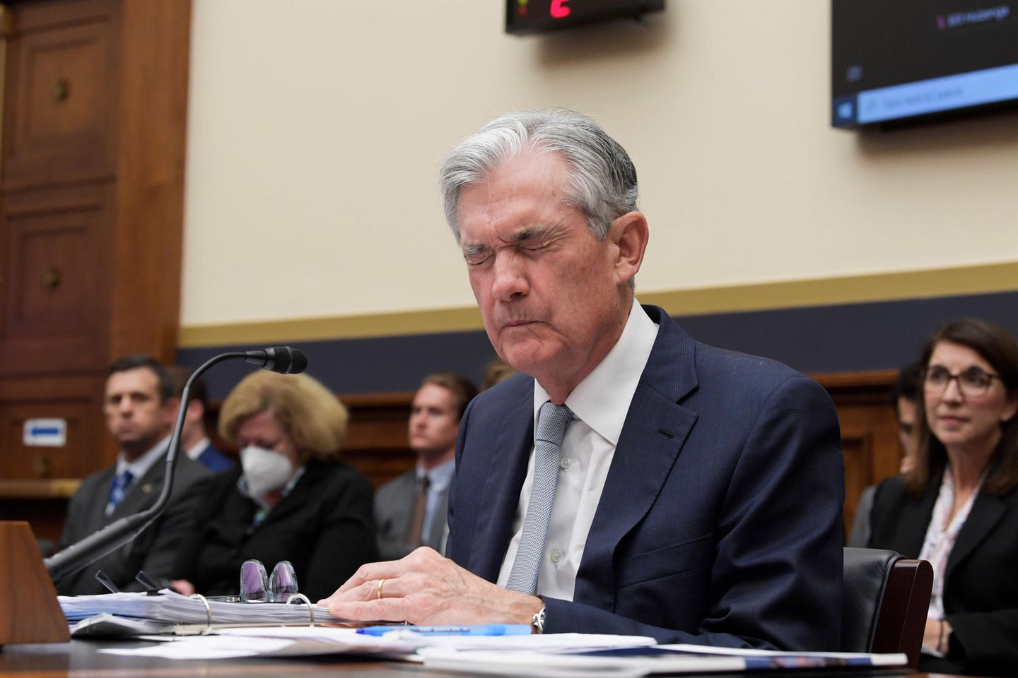 Der amerikanische Notenbankchef Jerome Powell steht nach hohen Inflationszahlen unter Handlungsdruck