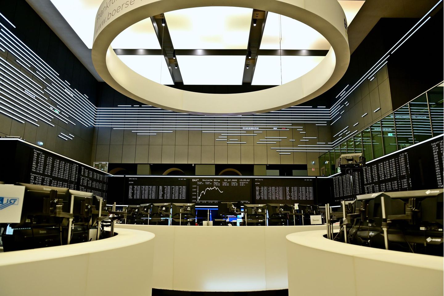 Blick in den Handelssaal der Frankfurter Börse