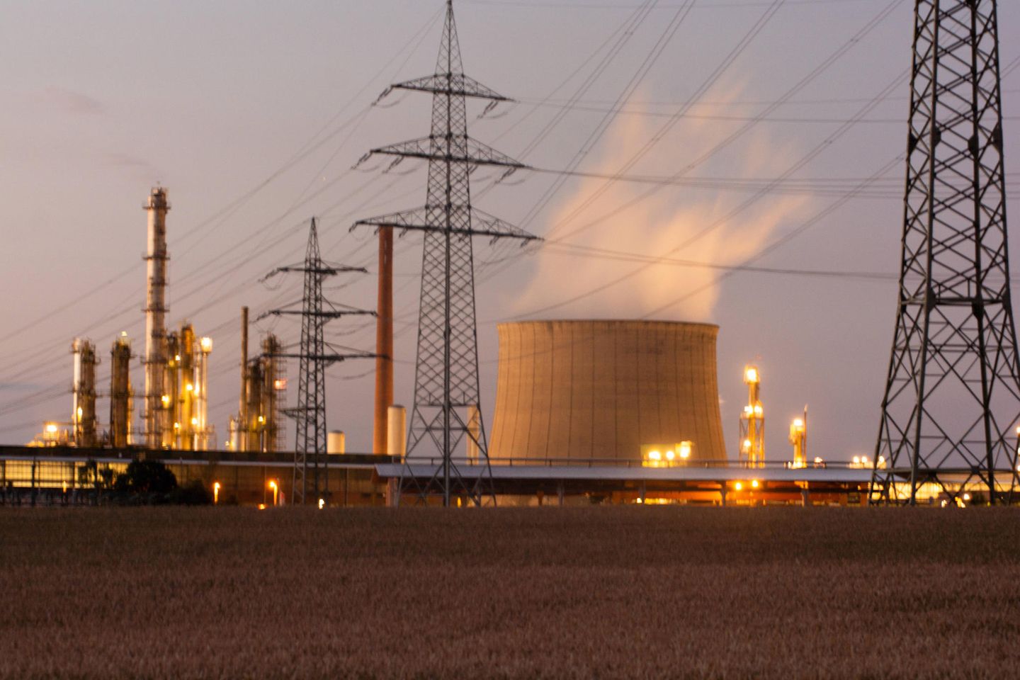 Die Shell-Raffinerie in Wesseling