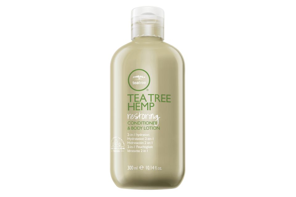 Volle Hanfkraft voraus: Tea Tree Hemp Restoring Conditioner & Body Lotion von Paul Mitchell; paulmitchell.de