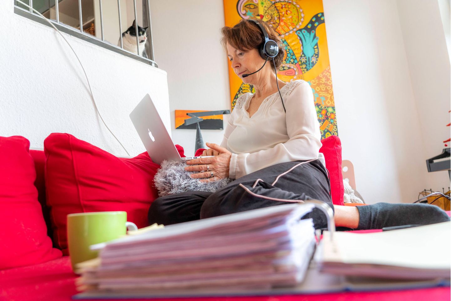 Frau im Homeoffice