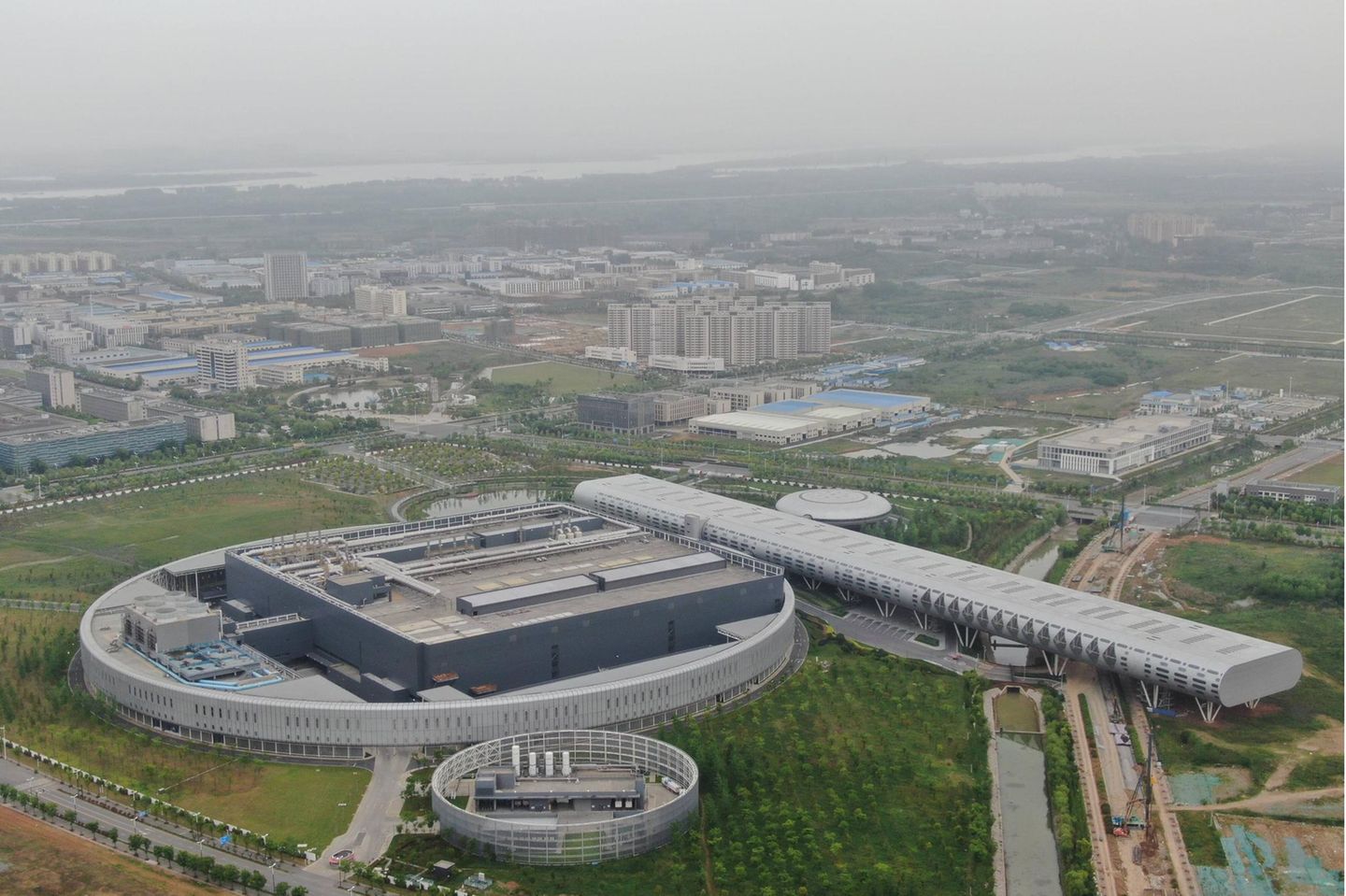 Eine Luftaufnahme der Taiwan Semiconductor Manufacturing Company
