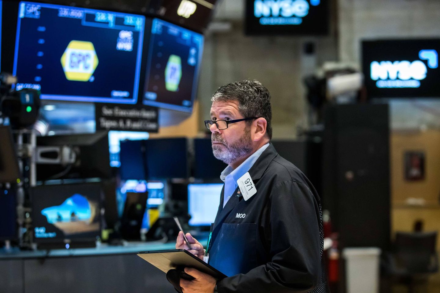 Ein Trader an der New Yorker Börse